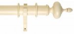SOLID WOOD POINTED VASE CURTAIN POLE